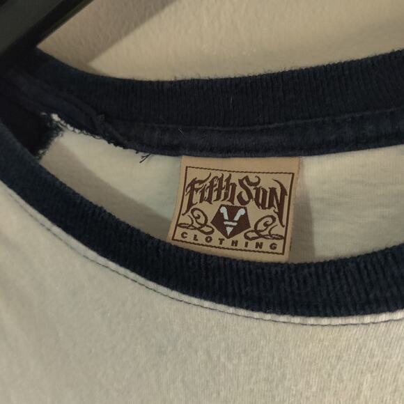 Vintage Fifth Sun Pepsi Co. T-Shirt Mens Large Short Sleeve Y2K White / Navy - Picture 3 of 8